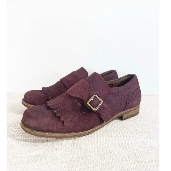 KORK EASE Bailey Leather Loafers in Cranberry Womens size 10